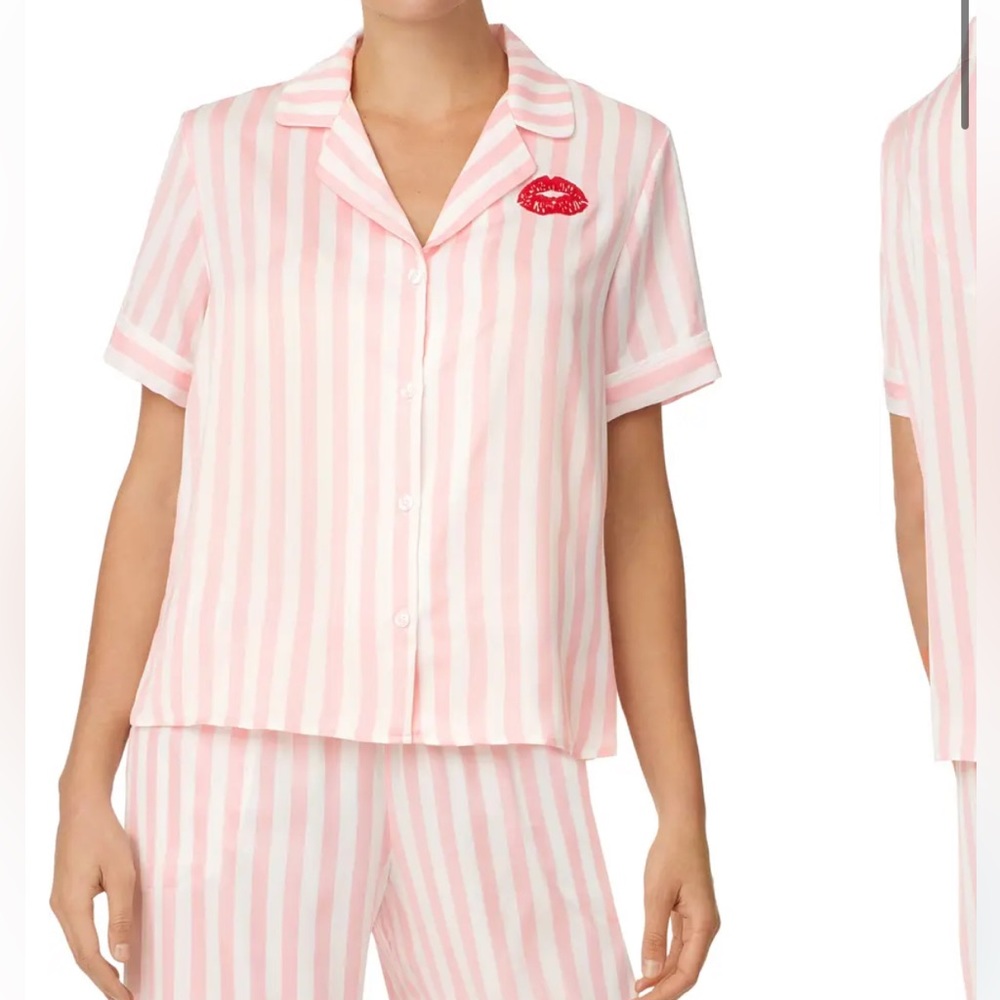 NWT Shady Lady Notch Collar Button-Up Shirt